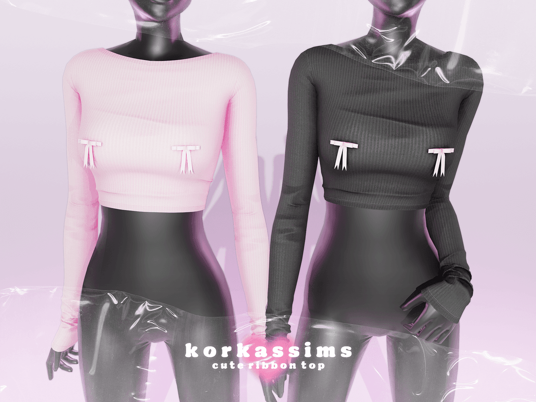 Топ Сute ribbon top